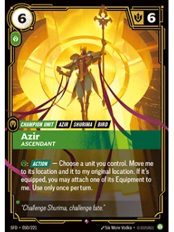 Compra Azir, Ascendant (V.1 - Rare) de Riftbound al mejor precio (0,20