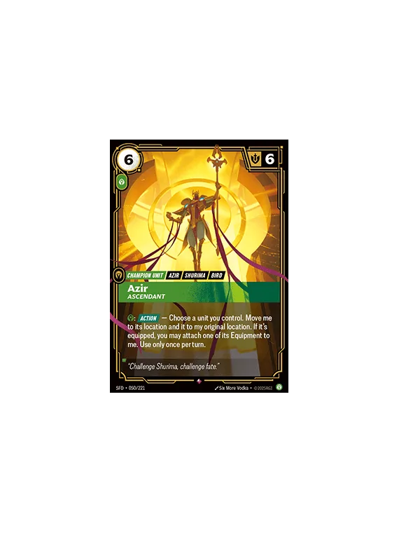 Compra Azir, Ascendant (V.1 - Rare) de Riftbound al mejor precio (0,20