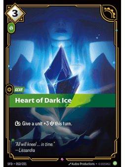 Heart of Dark Ice de Riftbound en 02 - Spiritforged | La Cueva Roja