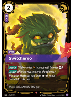 Switcheroo de Riftbound en 02 - Spiritforged | La Cueva Roja