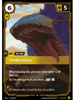 Undertitan de Riftbound en 02 - Spiritforged | La Cueva Roja