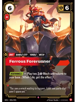 Compra Ferrous Forerunner de Riftbound al mejor precio (1,00 €)