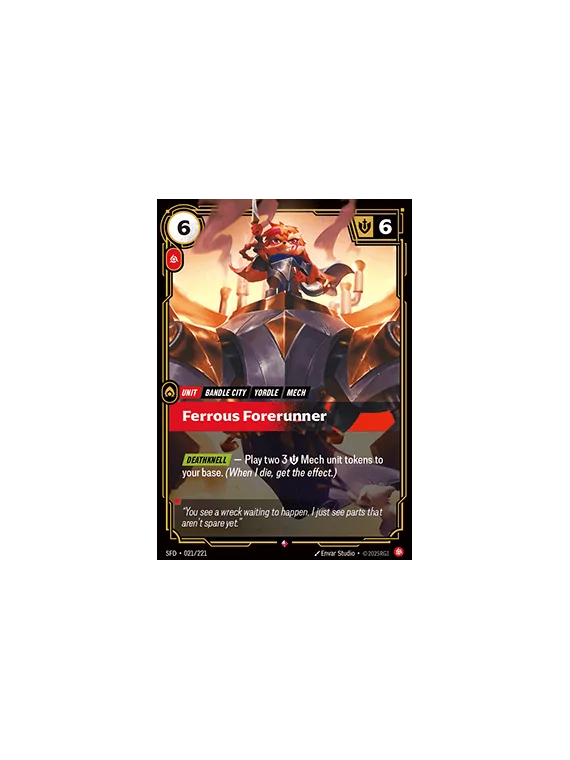 Compra Ferrous Forerunner de Riftbound al mejor precio (1,00 €)