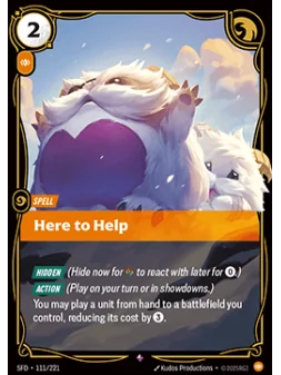 Compra Here to Help de Riftbound al mejor precio (0,20 €)