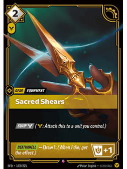 Sacred Shears de Riftbound en 02 - Spiritforged | La Cueva Roja