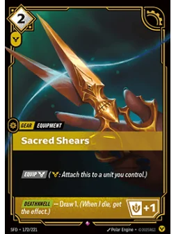 Compra Sacred Shears de Riftbound al mejor precio (0,30 €)