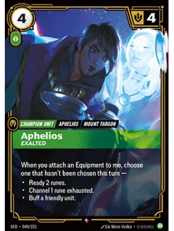 Compra Aphelios, Exalted (V.1 - Rare) de Riftbound al mejor precio (0,