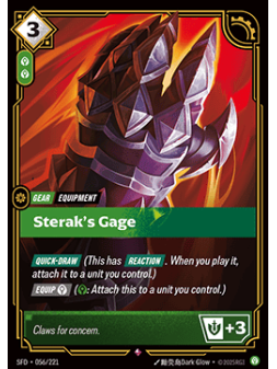 Sterak's Gage de Riftbound en 02 - Spiritforged | La Cueva Roja