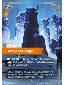 Ancient Henge de Riftbound en 02 - Spiritforged | La Cueva Roja