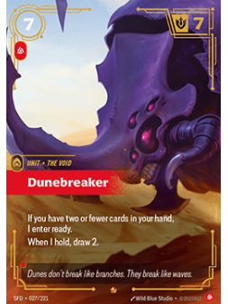 Dunebreaker de Riftbound en 02 - Spiritforged | La Cueva Roja