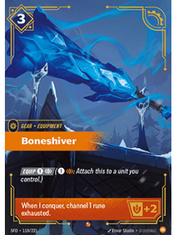 Boneshiver de Riftbound en 02 - Spiritforged | La Cueva Roja