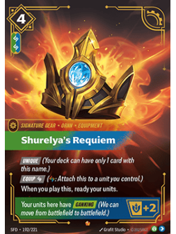 Shurelya's Requiem de Riftbound en 02 - Spiritforged | La Cueva Roja