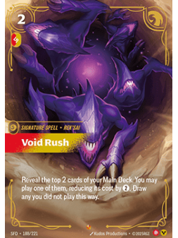 Void Rush de Riftbound en 02 - Spiritforged | La Cueva Roja