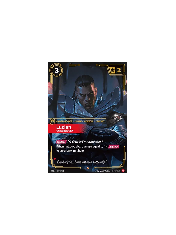 Compra Lucian, Gunslinger (V.1 - Epic) de Riftbound al mejor precio (2