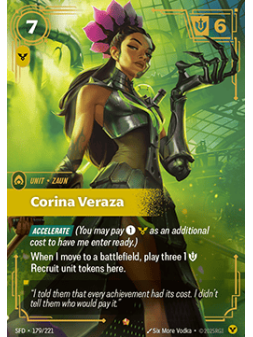 Corina Veraza de Riftbound en 02 - Spiritforged | La Cueva Roja