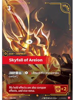 Skyfall of Areion de Riftbound en 02 - Spiritforged | La Cueva Roja