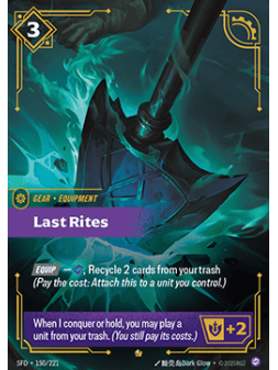 Last Rites de Riftbound en 02 - Spiritforged | La Cueva Roja