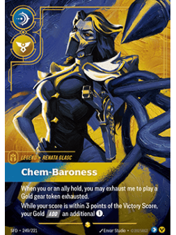 Renata Glasc, Chem-Baroness (V.2 - Showcase) de Riftbound en 02 - Spiritforged | La Cueva Roja