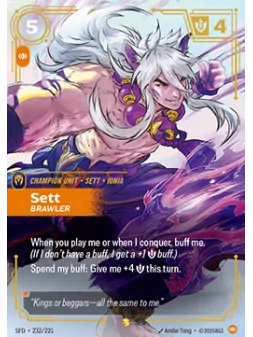 Compra Sett, Brawler (V.1 - Showcase) de Riftbound al mejor precio (72