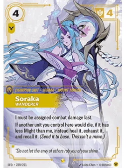 Compra Soraka, Wanderer (V.2 - Showcase) de Riftbound al mejor precio 