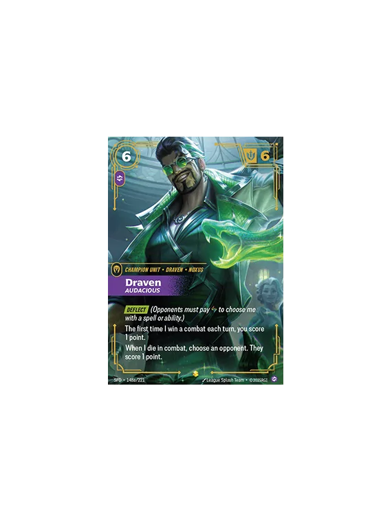 Compra Draven, Audacious (V.2 - Showcase) de Riftbound al mejor precio