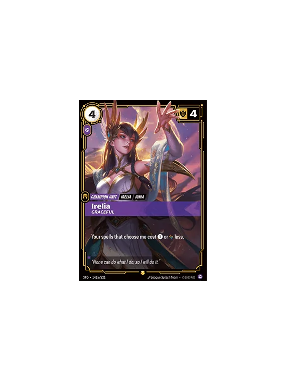 Compra Irelia, Graceful (V.2 - Showcase) de Riftbound al mejor precio 