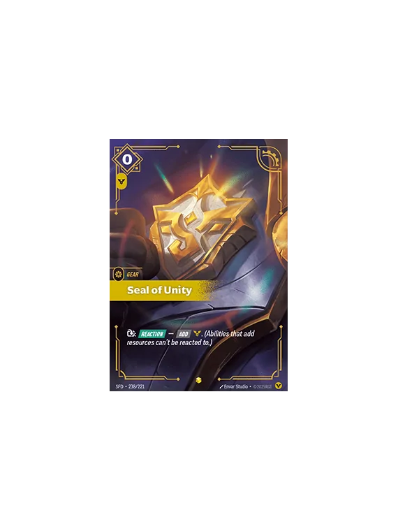 Compra Seal of Unity de Riftbound al mejor precio (50,00 €)
