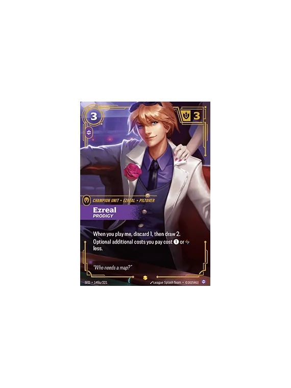 Compra Ezreal, Prodigy (V.2 - Showcase) de Riftbound al mejor precio (