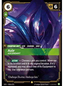 Compra Azir, Ascendant (V.2 - Showcase) de Riftbound al mejor precio (