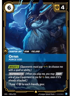 Compra Ornn, Forge God (V.2 - Showcase) de Riftbound al mejor precio (