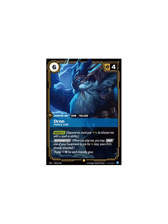 Compra Ornn, Forge God (V.2 - Showcase) de Riftbound al mejor precio (