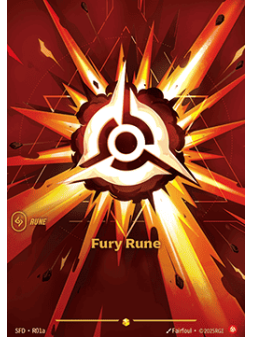 Fury Rune (V.2 - Showcase) de Riftbound en 02 - Spiritforged | La Cueva Roja