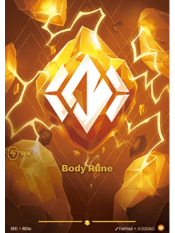 Body Rune (V.2 - Showcase) de Riftbound en 02 - Spiritforged | La Cueva Roja