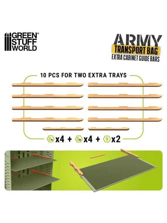 Compra Carriles Extra para Maletines de Transporte de Miniaturas de Gr