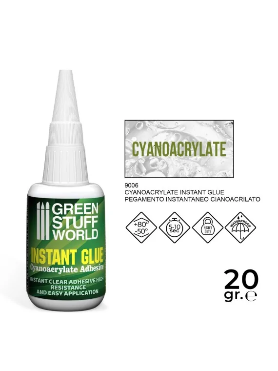 Compra Pegamento Cianoacrilato 20gr de Green Stuff World al mejor prec