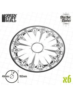 Compra Marcadores de Objetivos Wh40k Compatibles Transparentes de Gree