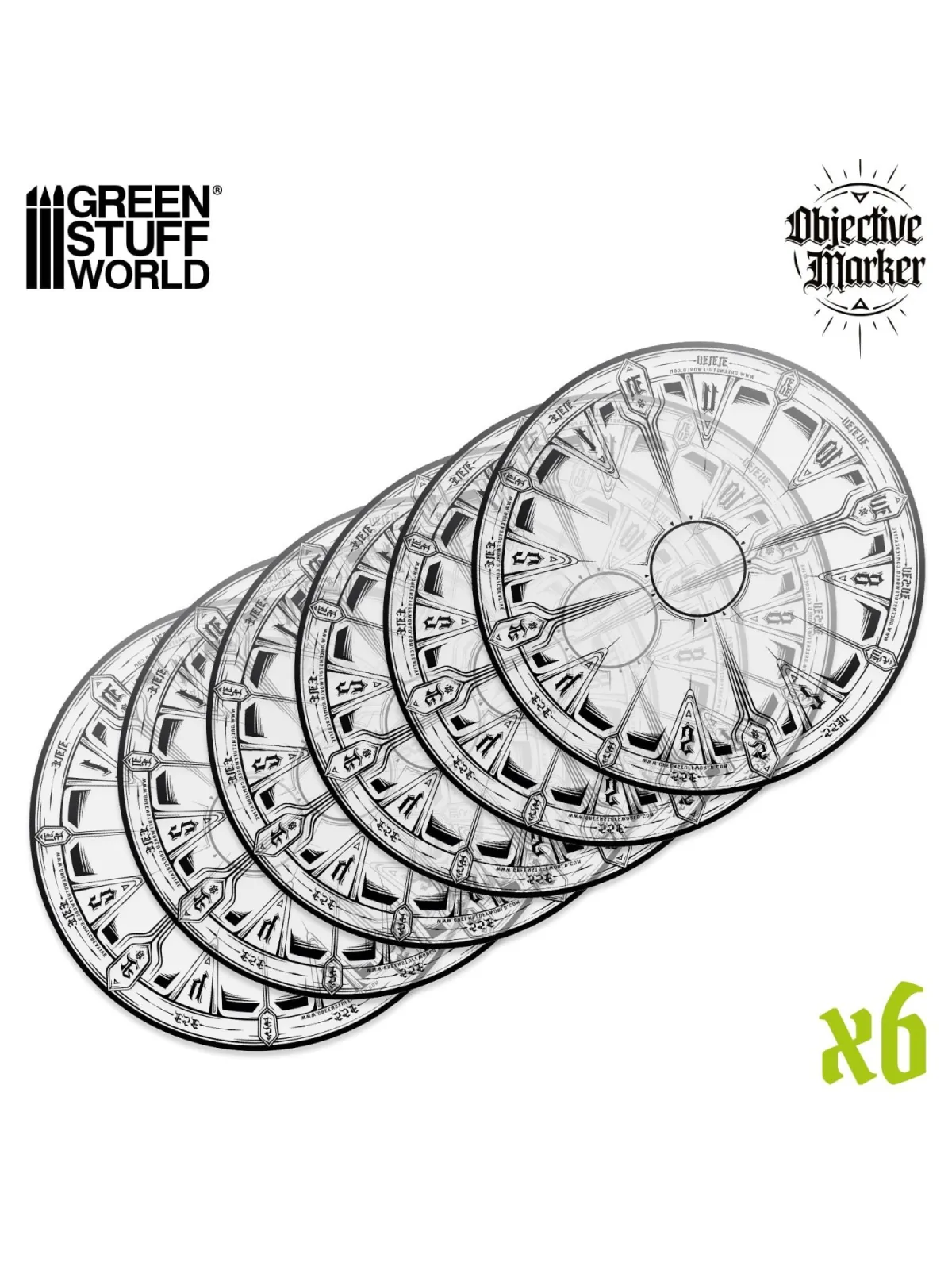 Compra Marcadores de Objetivos Wh40k Compatibles Transparentes de Gree