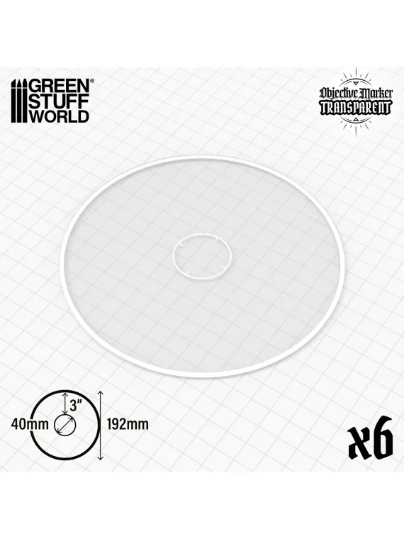 Compra Marcadores de Objetivos Básicos Wh40k Compatibles Transparentes