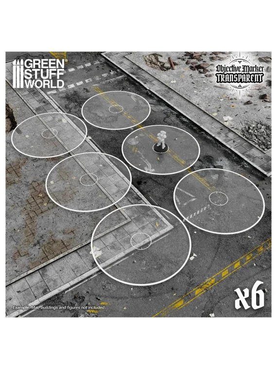 Compra Marcadores de Objetivos Básicos Wh40k Compatibles Transparentes