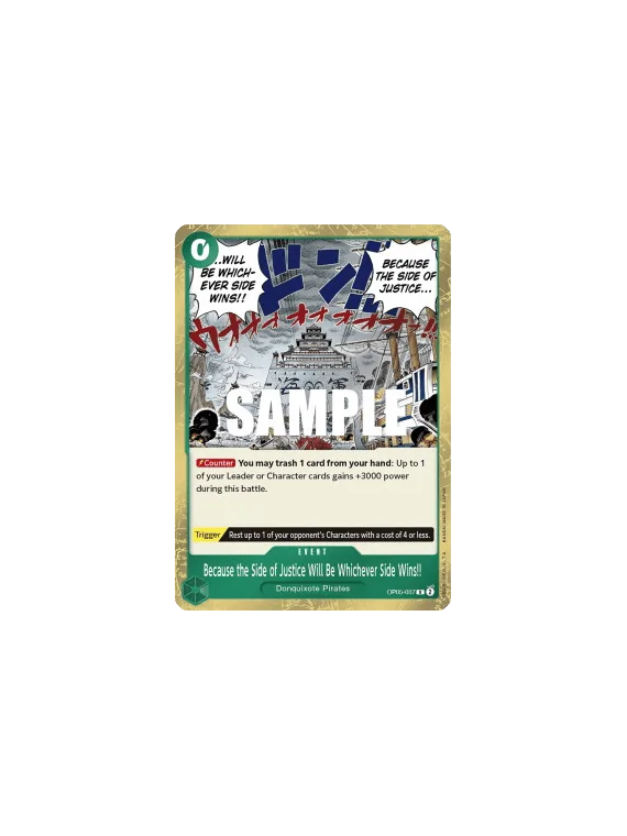 Compra Because the Side of Justice Will Be Whichever Side Wins!! (OP05