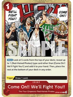 Compra Come On!! We'll Fight You!! (OP09-020) de Bandai al mejor preci