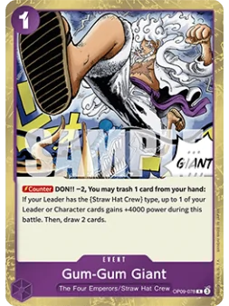 Compra Gum-Gum Giant (OP09-078) de Bandai al mejor precio (0,60 €)