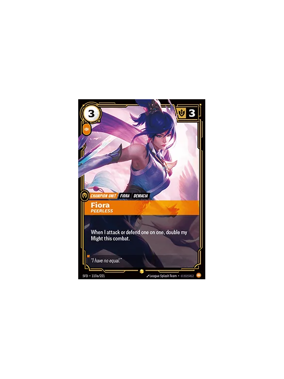 Compra Fiora, Peerless (V.2 - Showcase) de Riftbound al mejor precio (