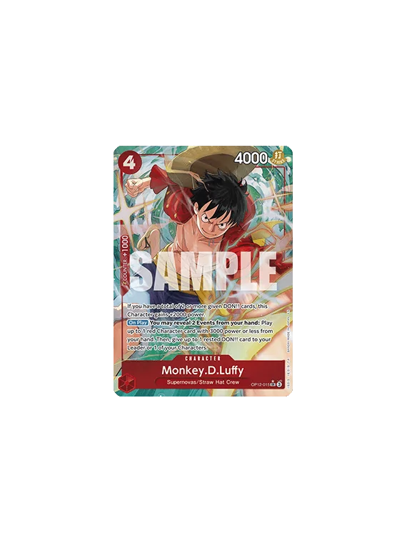 Compra Monkey.D.Luffy (OP12-015) (V.2) de Bandai al mejor precio (12,0