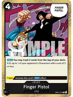 Compra Finger Pistol (EB01-051) (V.1) de Bandai al mejor precio (0,20 