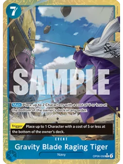 Compra Gravity Blade Raging Tiger (OP06-058) (V.2) de Bandai al mejor 