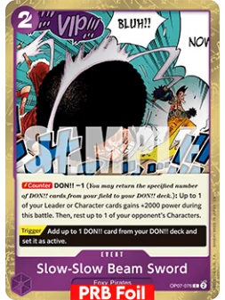 Compra Slow-Slow Beam Sword (OP07-076) (V.2) de Bandai al mejor precio