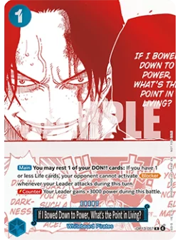 Compra If I Bowed Down to Power, What's the Point in Living? (OP13-057