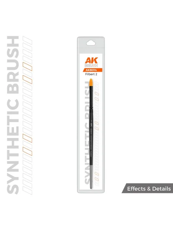 Compra AK Synthetic Brush: Filbert 2 (AKB014) de AK Interactive al mej