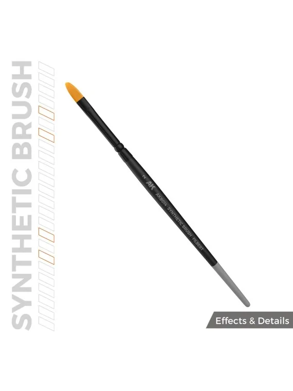 Compra AK Synthetic Brush: Filbert 2 (AKB014) de AK Interactive al mej